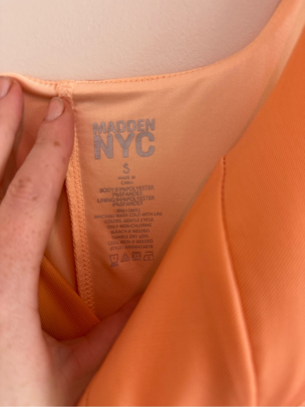 Madden NYC sheer mesh dress with bodysuit and padded top - Picture 2 of 3